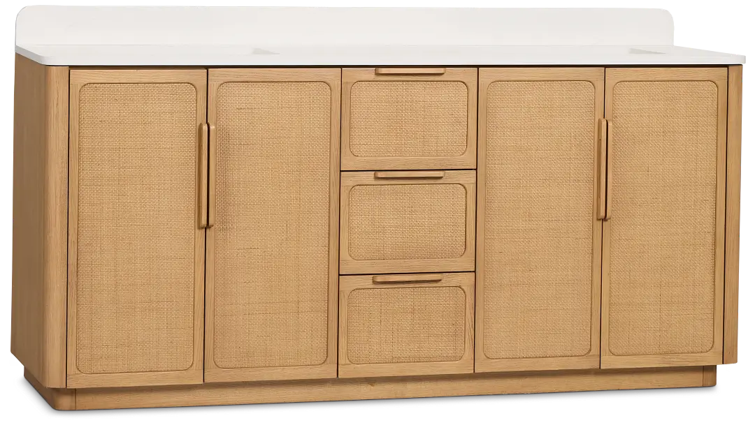 Pacific Light Tone 72" Double Bathroom Vanity Pacific Light Tone 72" Double Bathroom Vanity