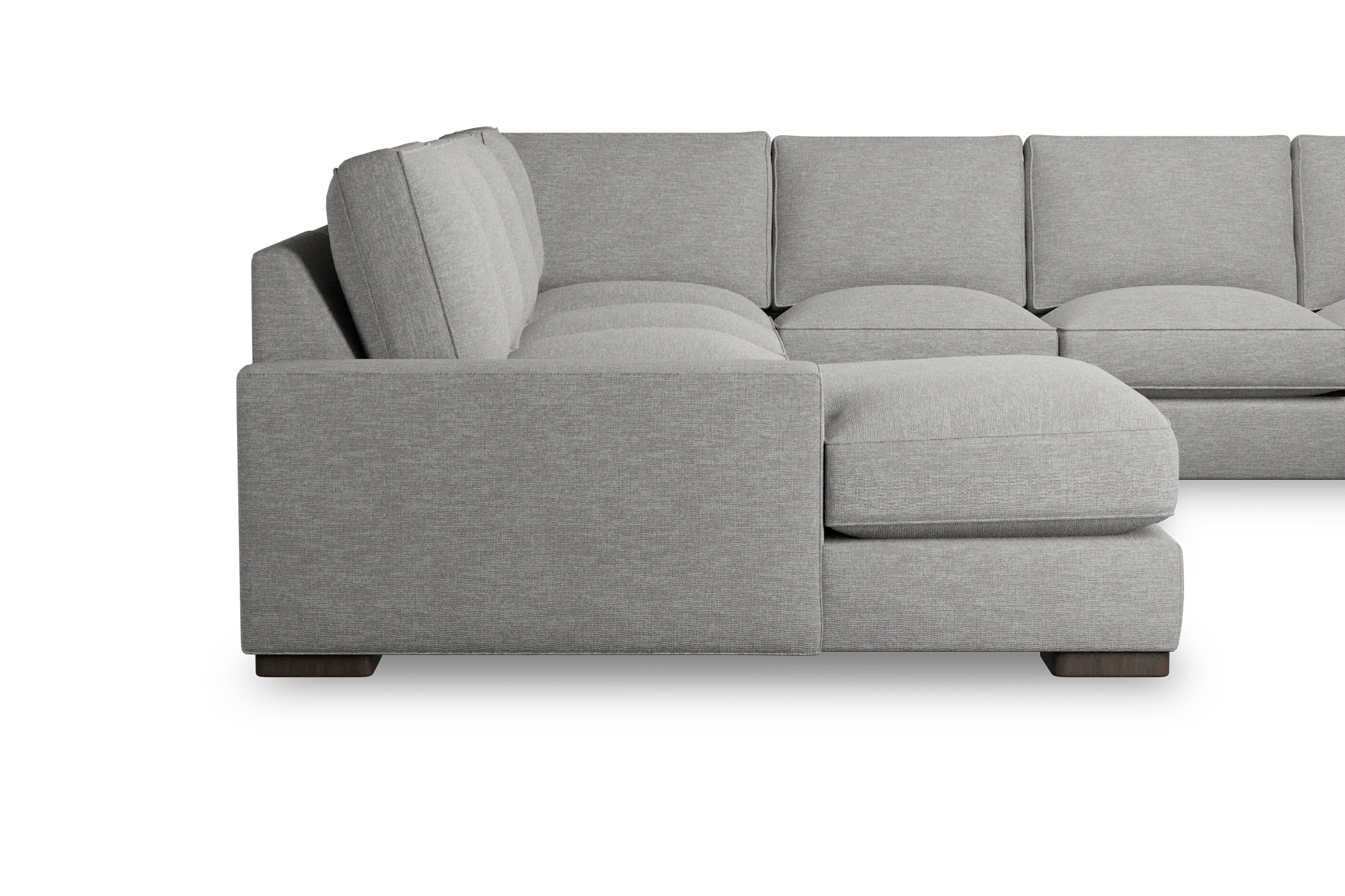 Edgewater Victory Gray Large Left Chaise Sectional