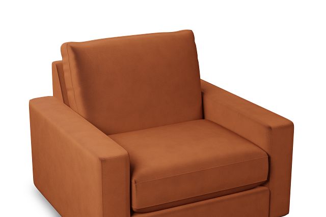 Edgewater Joya Orange Swivel Chair