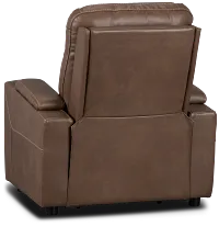 Vantage Dark Taupe Micro Power Recliner