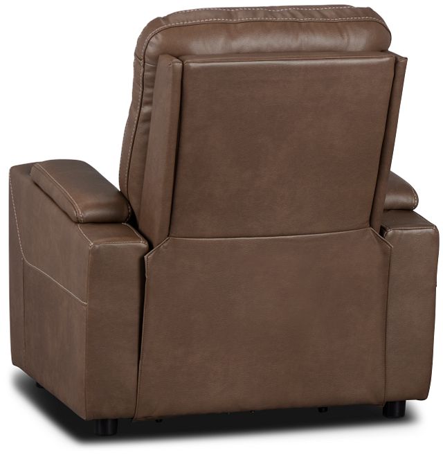 Vantage Dark Taupe Micro Power Recliner