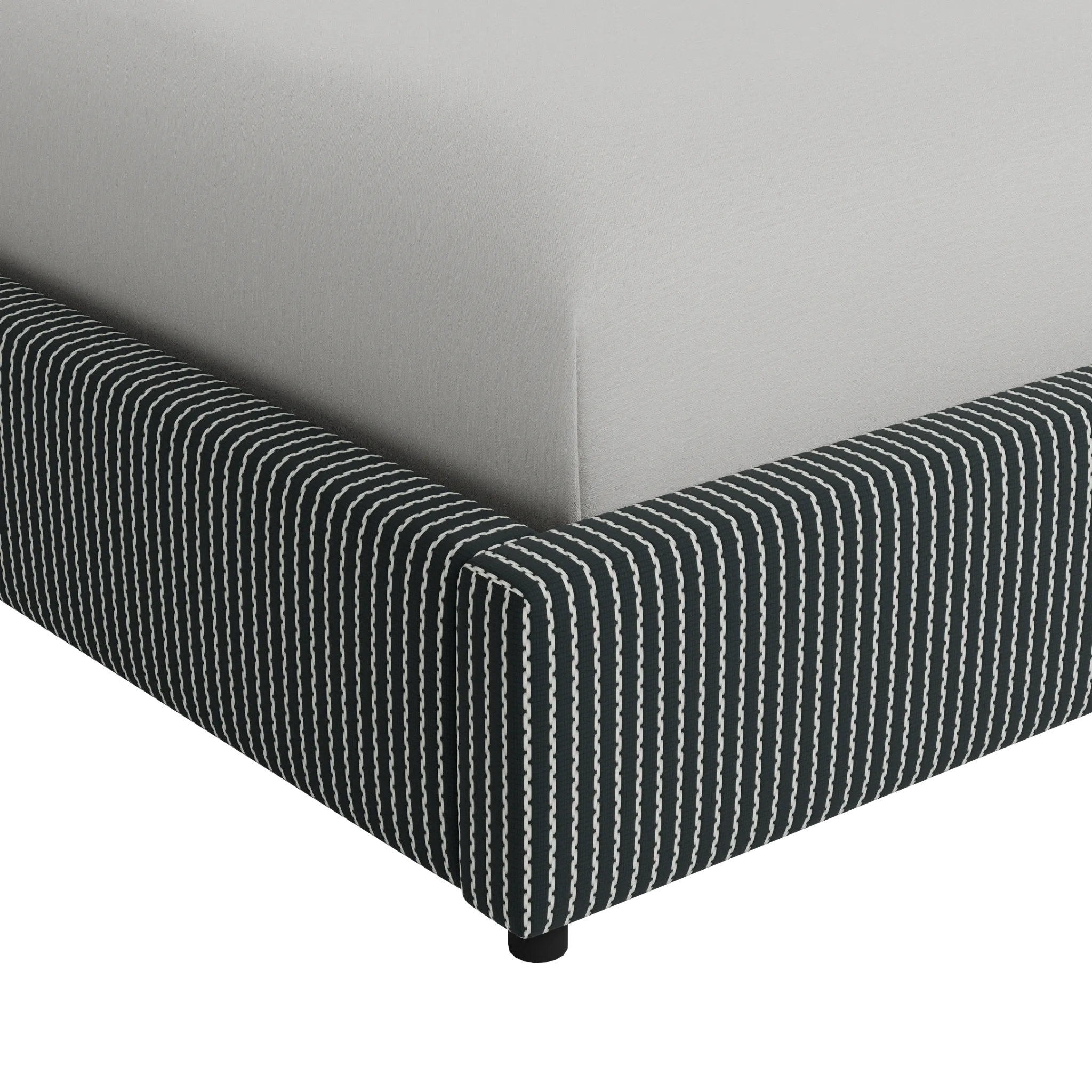 Grayton Lucy Navy 54" Upholstered Platform Bed