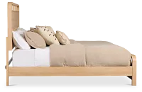 Lyndie Light Tone Panel Bed