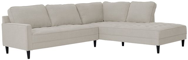 Eli Taupe Micro Right Chaise Sectional