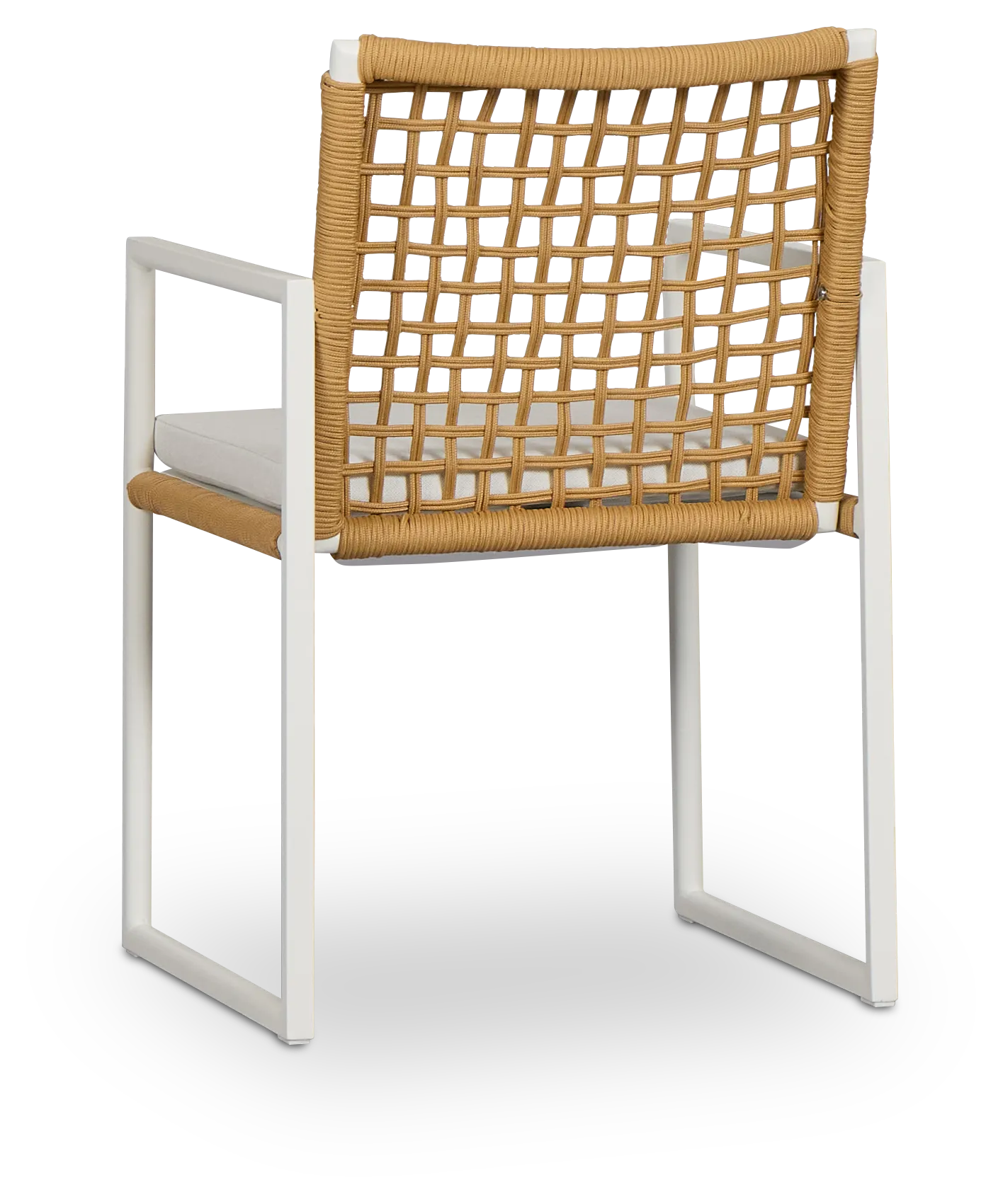 Sunrise White Aluminum Arm Chair