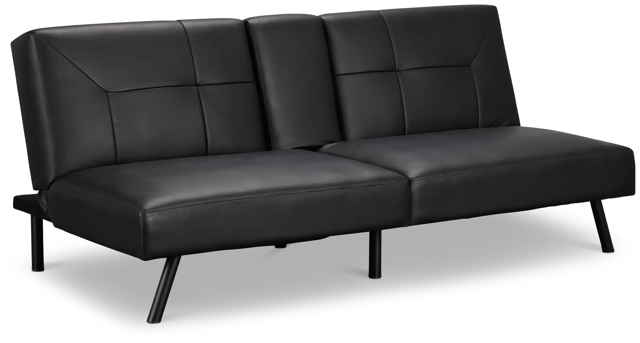 Andes Black Micro Sofa Futon Andes Black Micro Sofa Futon