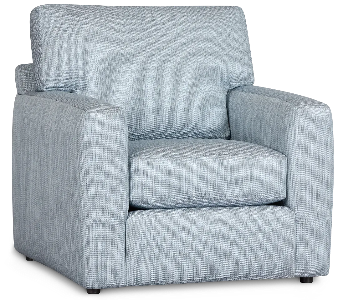 Rhodes Light Blue Fabric Chair
