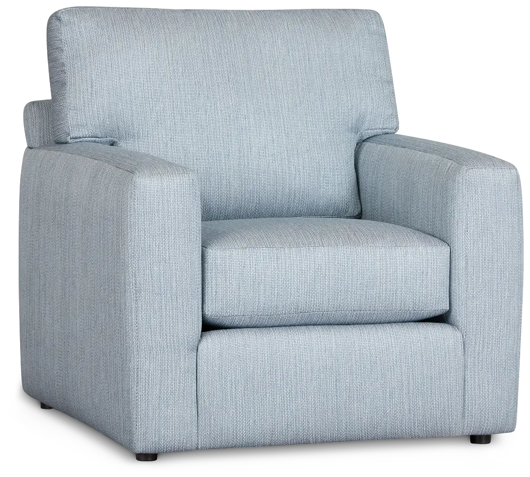 Rhodes Light Blue Fabric Chair Rhodes Light Blue Fabric Chair