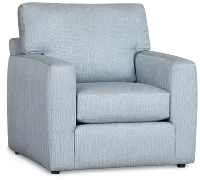 Rhodes Light Blue Fabric Chair