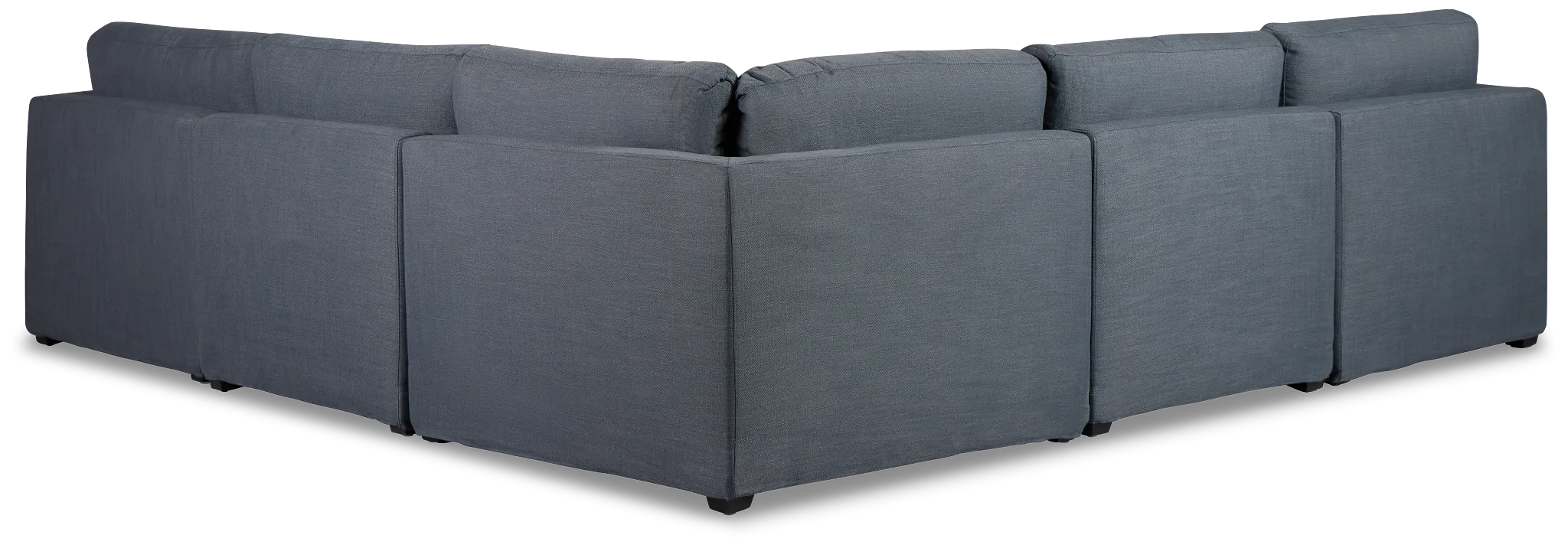 Willow Navy Fabric Medium Two-arm Sectional