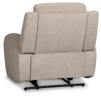 Walker Beige Fabric Recliner