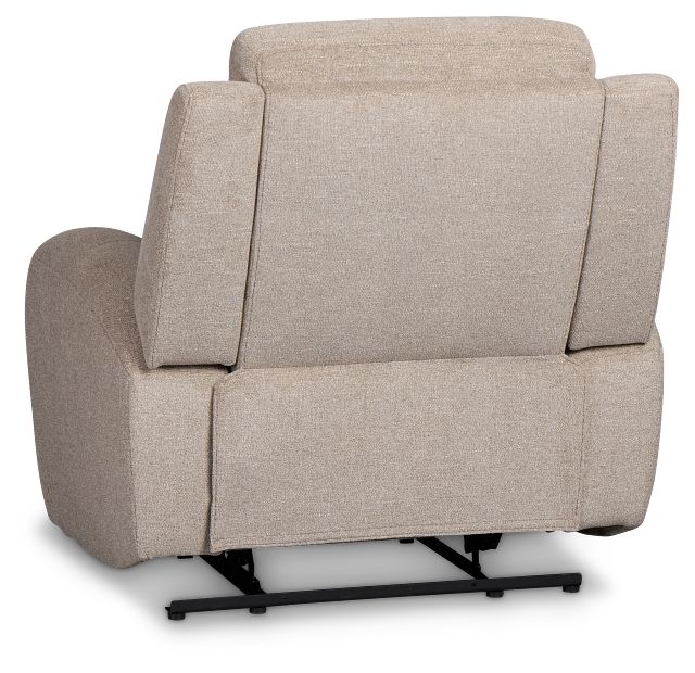 Walker Beige Fabric Recliner