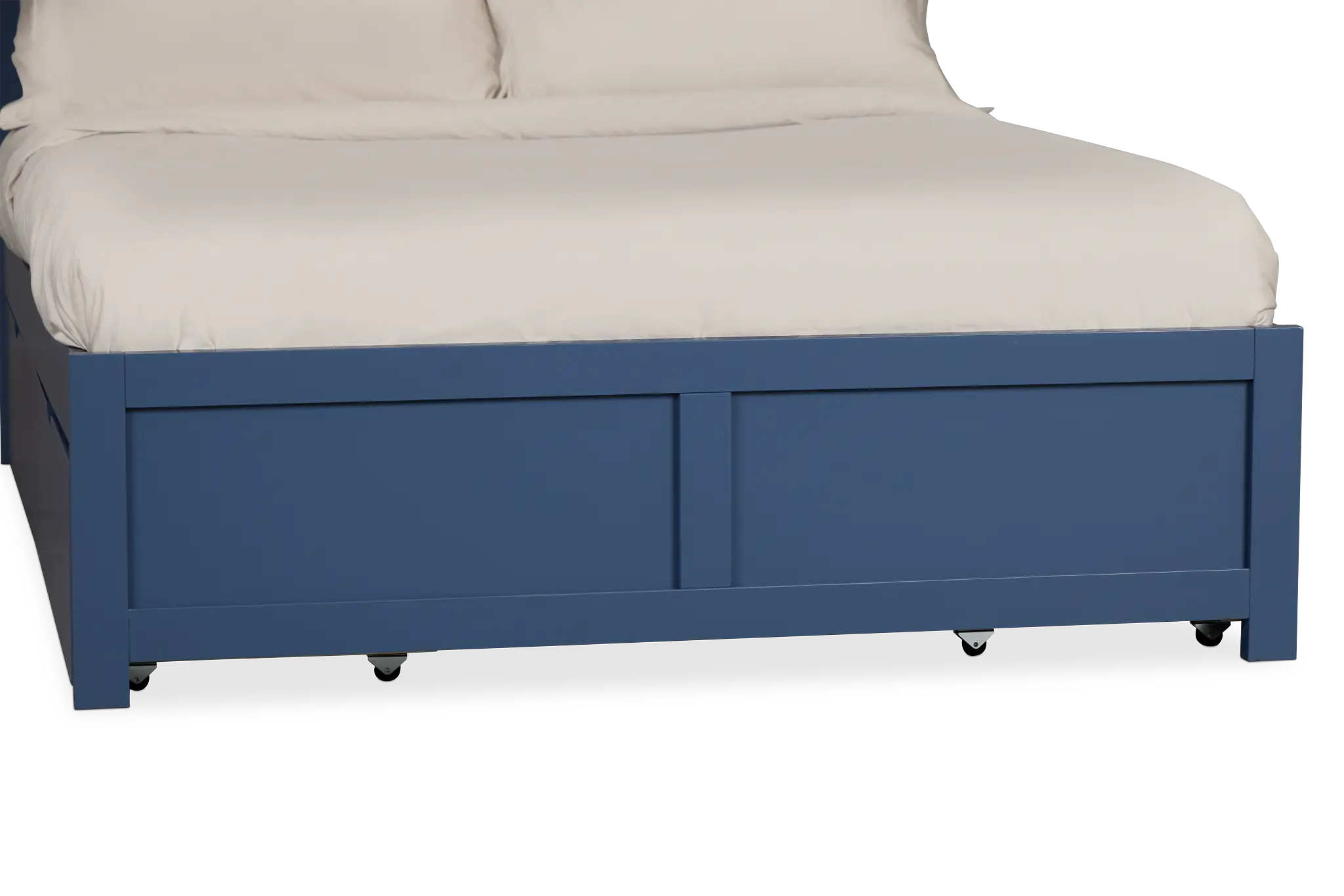 Charleston Dark Blue Panel Bed With 4 Storage Drawers Charleston Dark Blue Panel Bed With 4 Storage Drawers