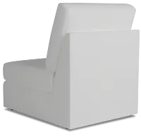 Citymod White Fabric Armless Chair