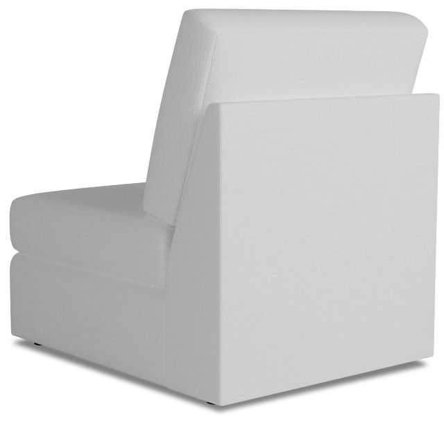 Citymod White Fabric Armless Chair