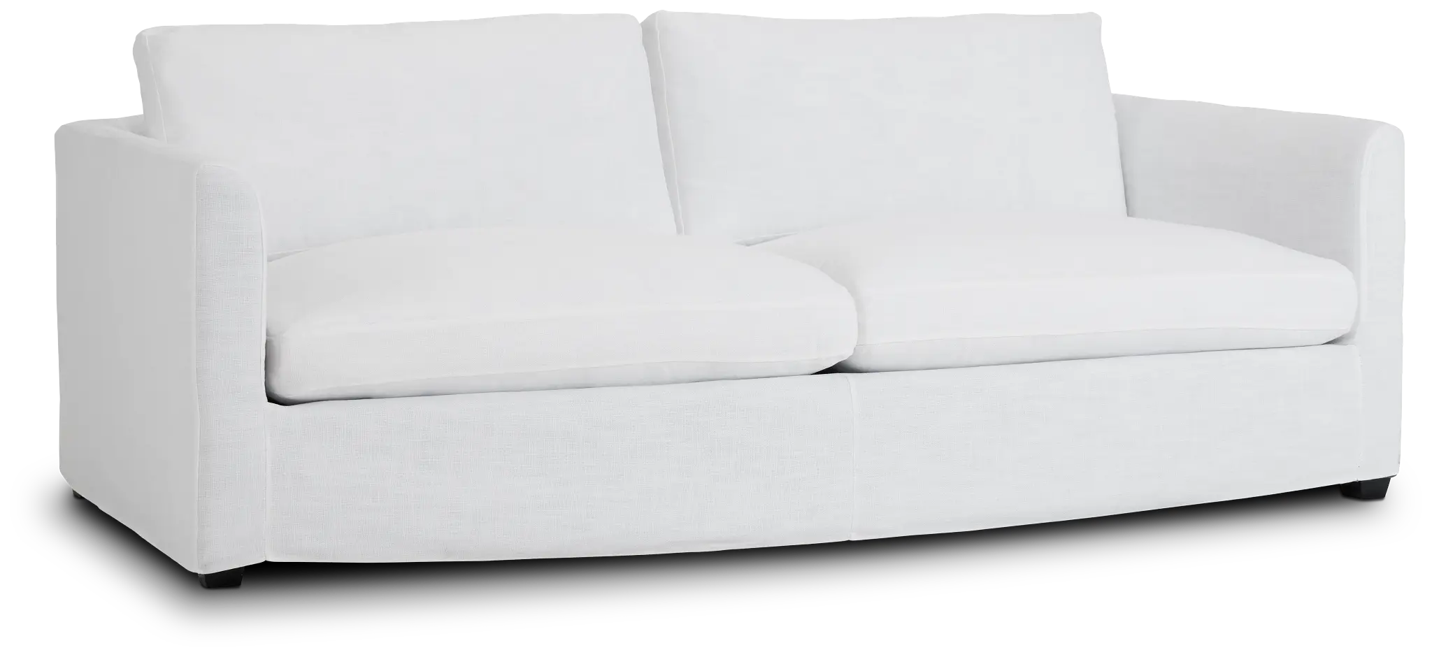 Willow 89" White Fabric Sofa Willow 89" White Fabric Sofa