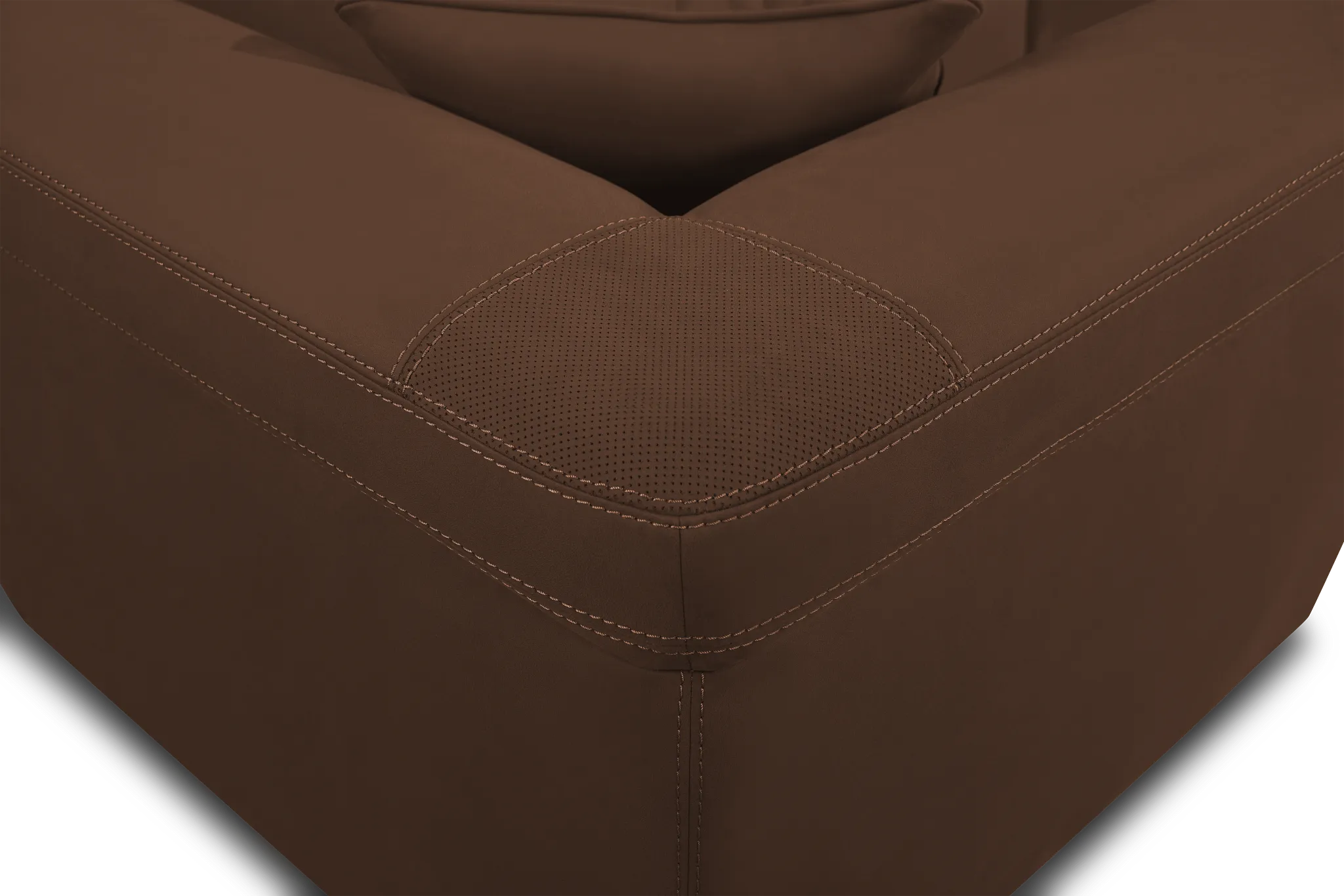 Aria Dark Brown Micro Immersive 10-piece Modular Sectional W/4 Speakers