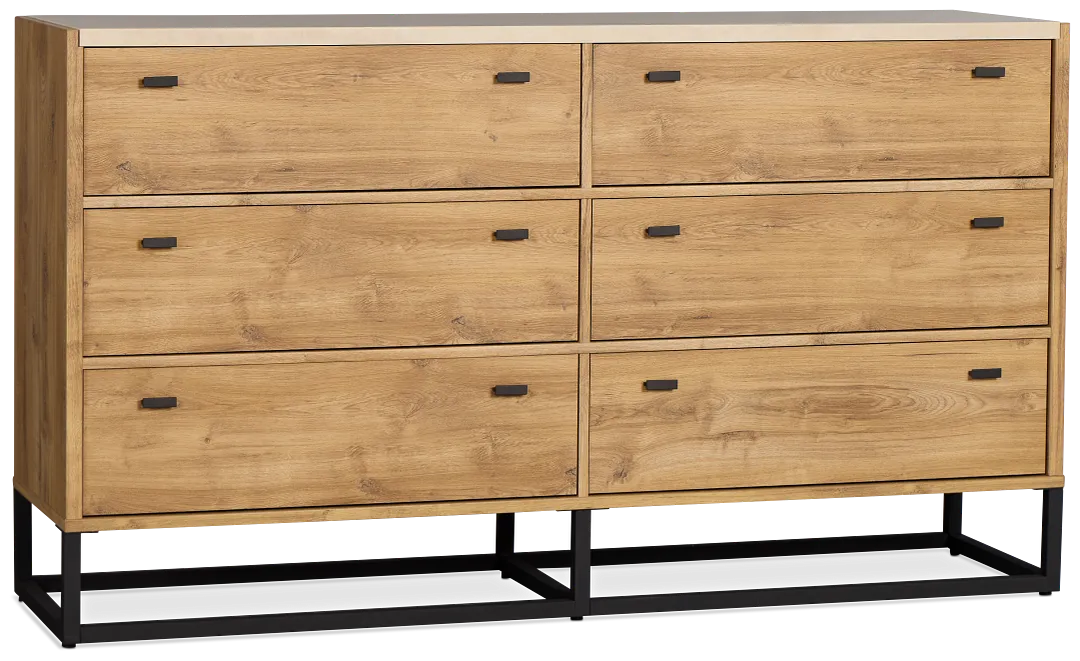 Perry Light Tone Stone Dresser