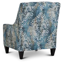 Soledad Blue Fabric Accent Chair