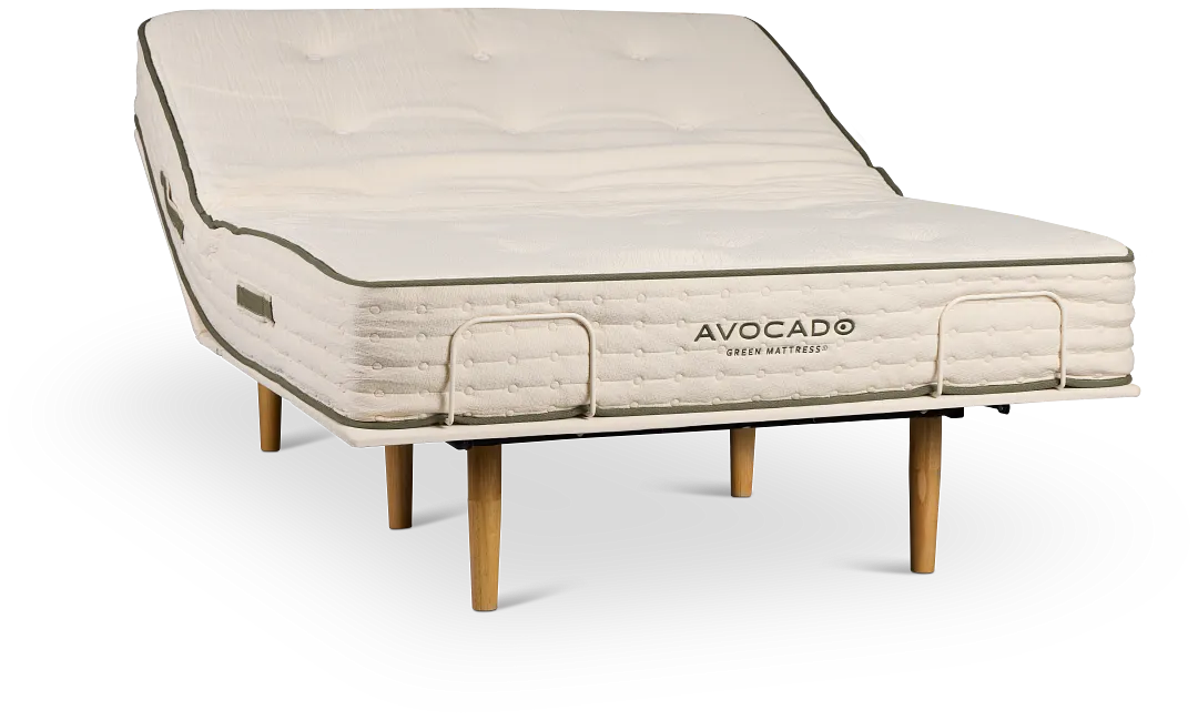 Avocado Green Firm Eco Adjustable Mattress Set