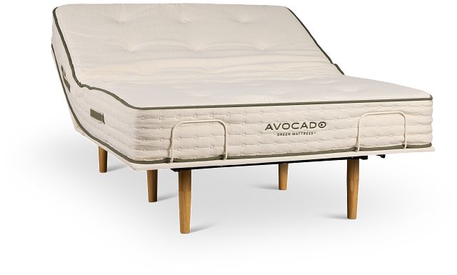 Avocado Green Firm Eco Adjustable Mattress Set