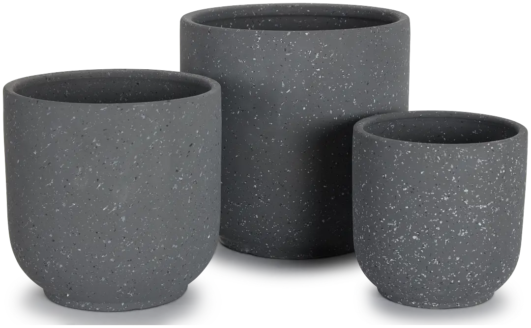 Irvine Gray Set Of 3 Planter Irvine Gray Set Of 3 Planter