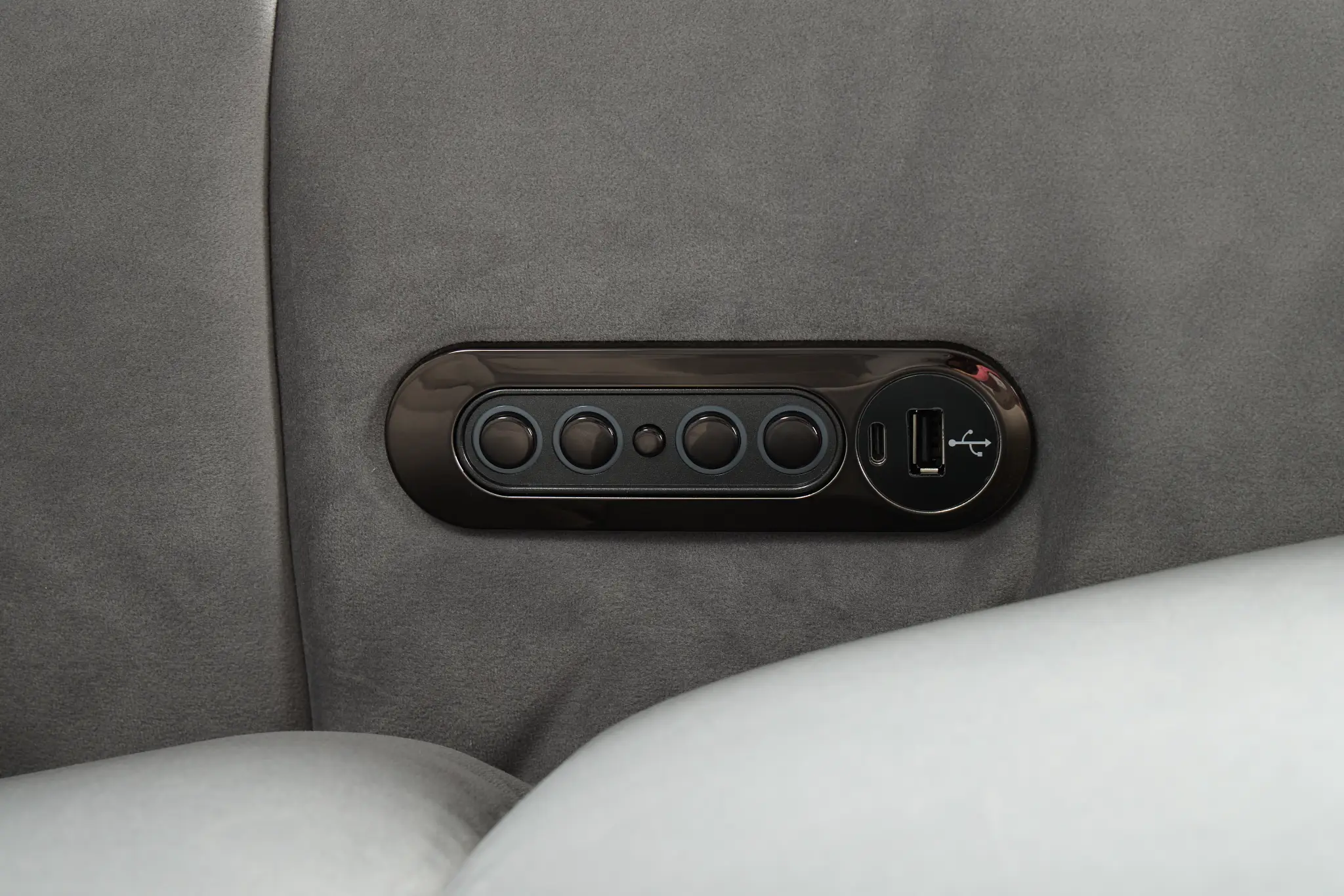 Gemma Light Gray Velvet Small Right Chaise Power Reclining Sectional Gemma Light Gray Velvet Small Right Chaise Power Reclining Sectional