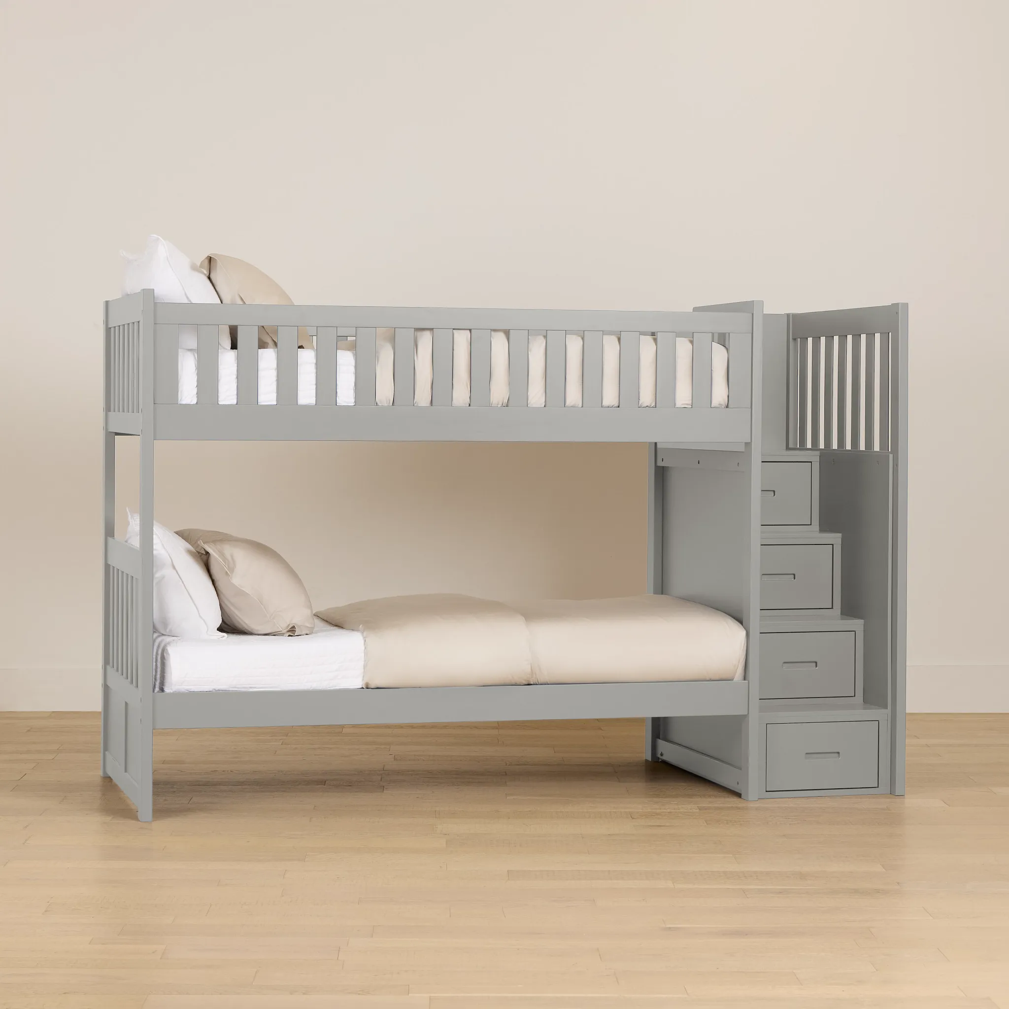Charleston Gray Step Bunk Bed