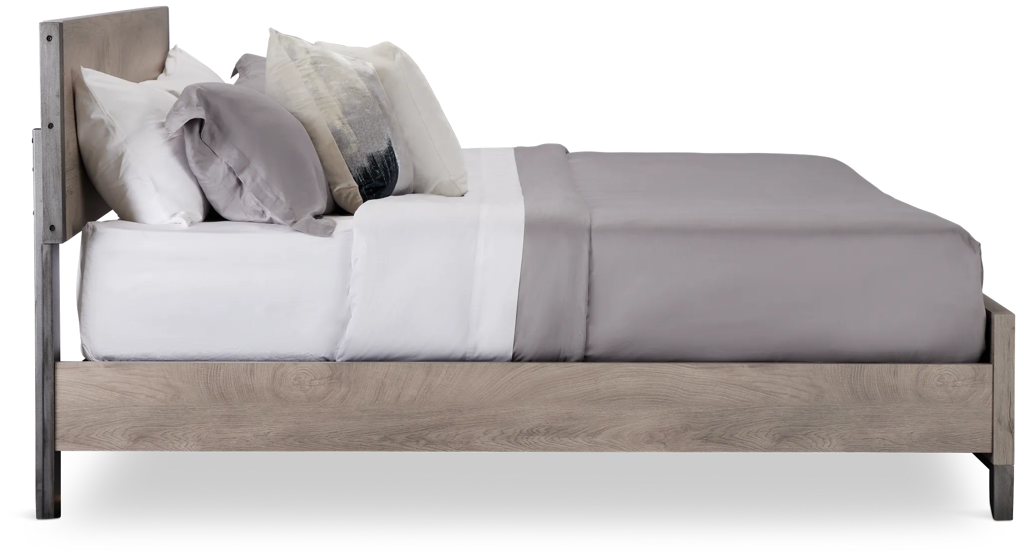 Evanston Gray Panel Bed