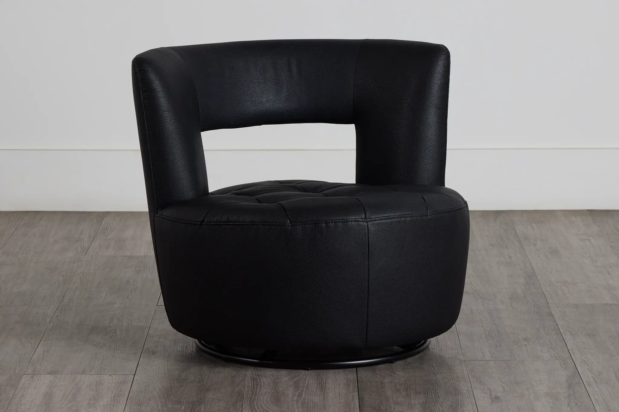 Zion Black Micro Swivel Accent Chair Zion Black Micro Swivel Accent Chair