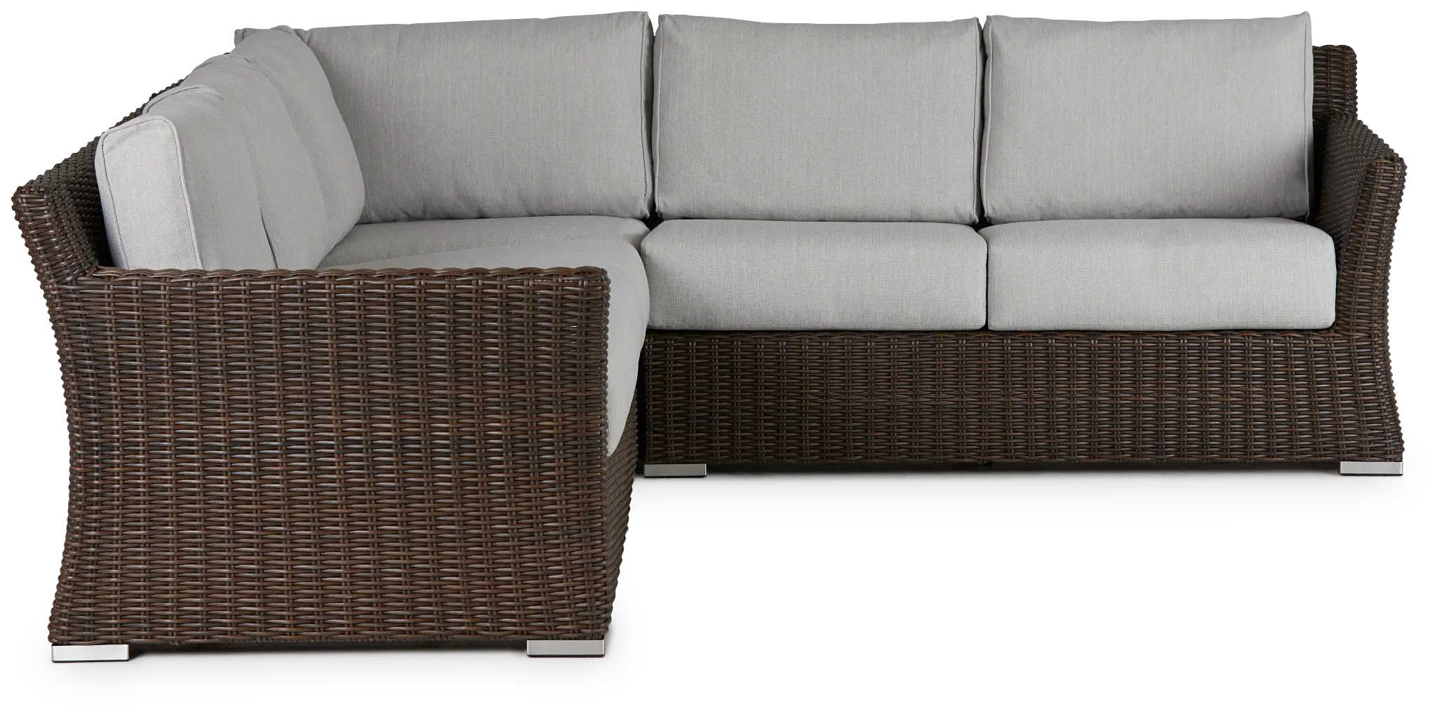 Southport Gray Woven Small Two-arm Sectional Southport Gray Woven Small Two-arm Sectional