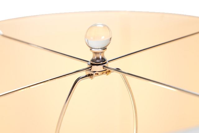 Fiona Chrome Glass Table Lamp