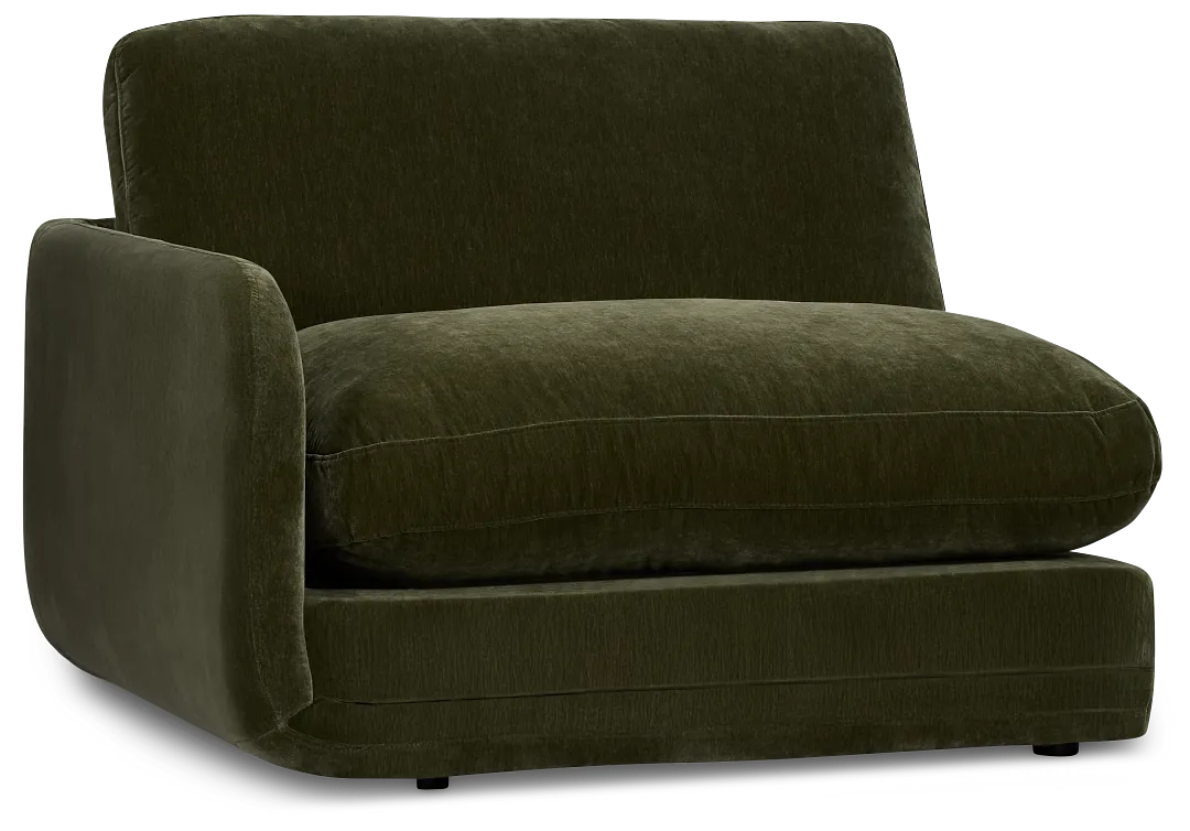 Jules Green Velvet Left Chair