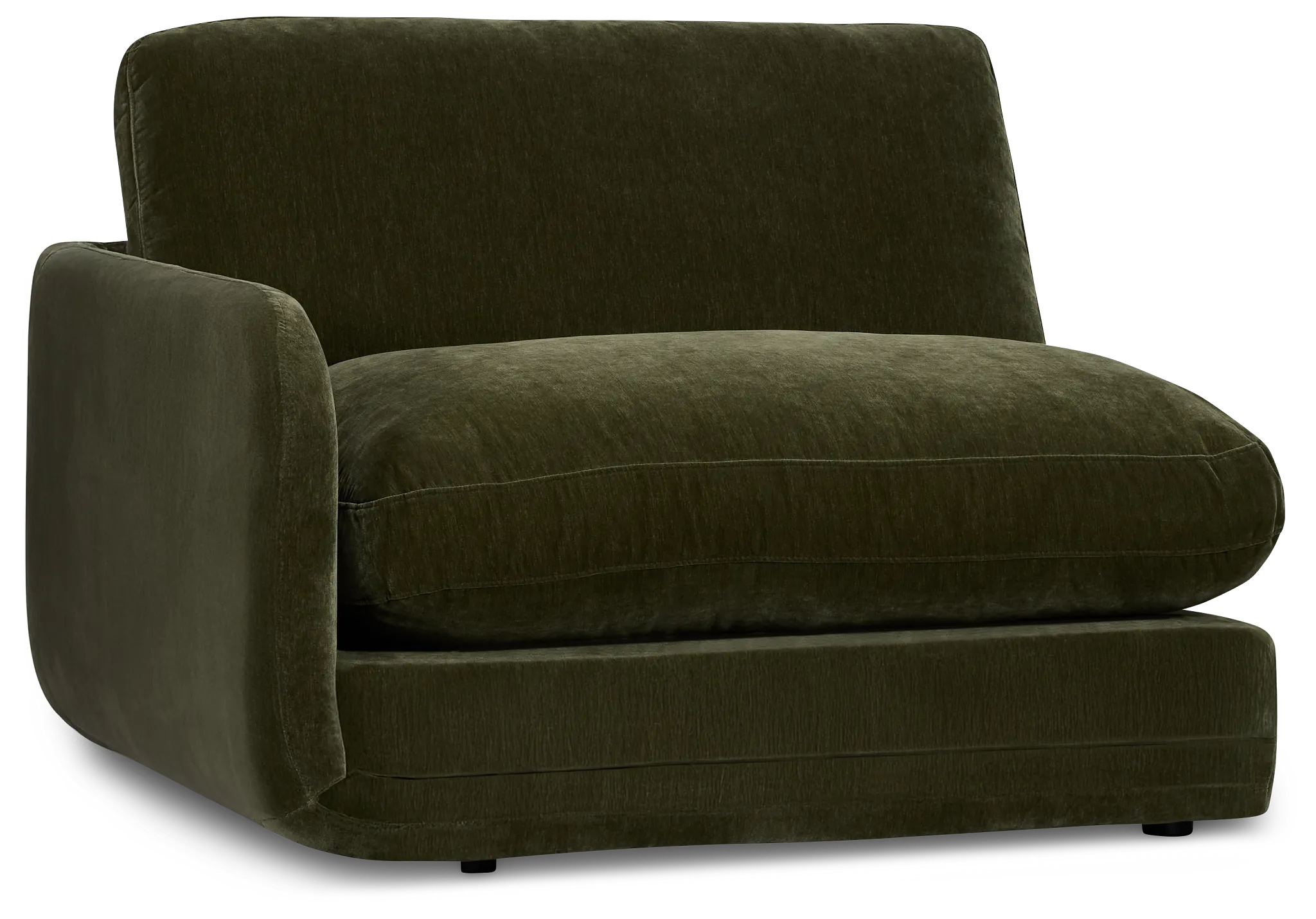 Jules Green Velvet Left Chair