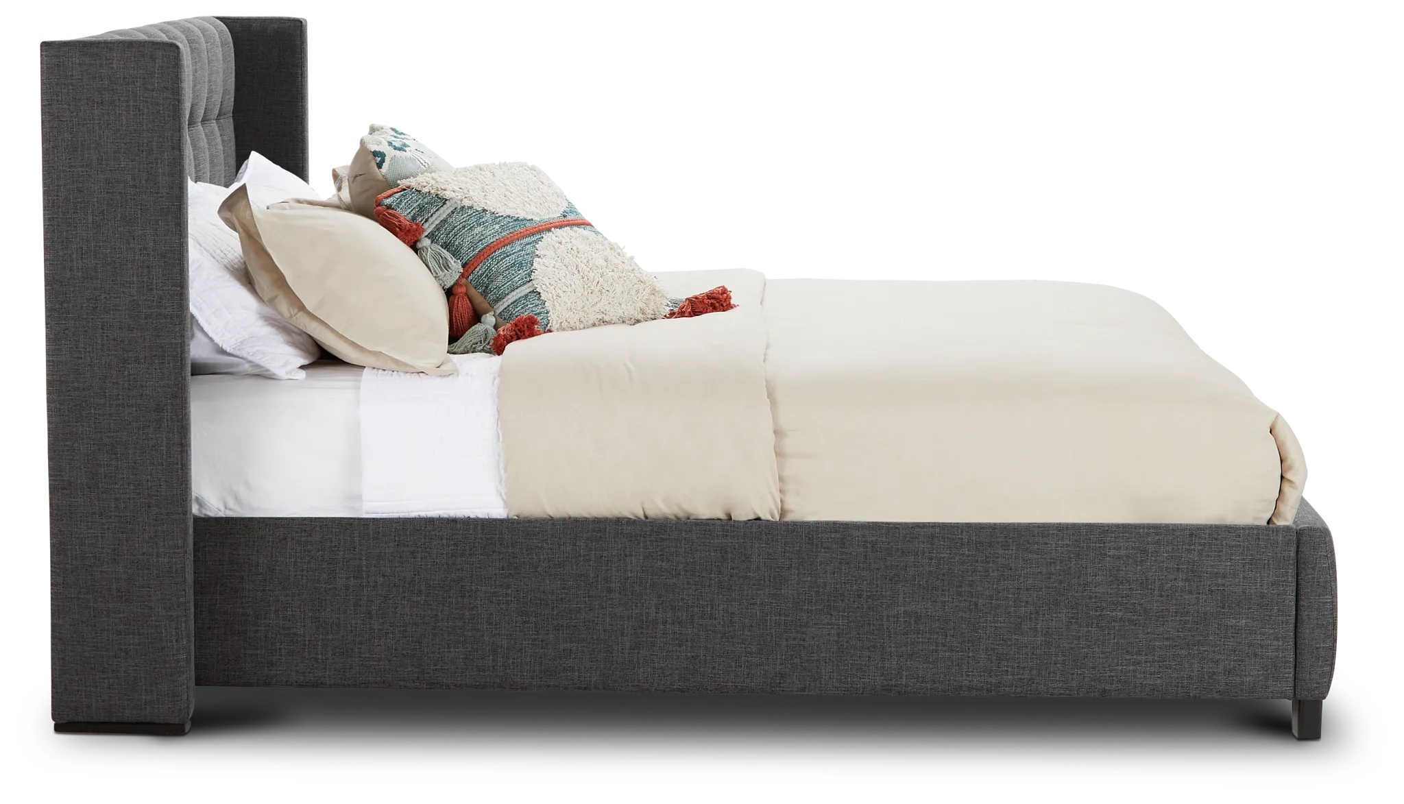 Chatham Dark Gray Low Platform Bed