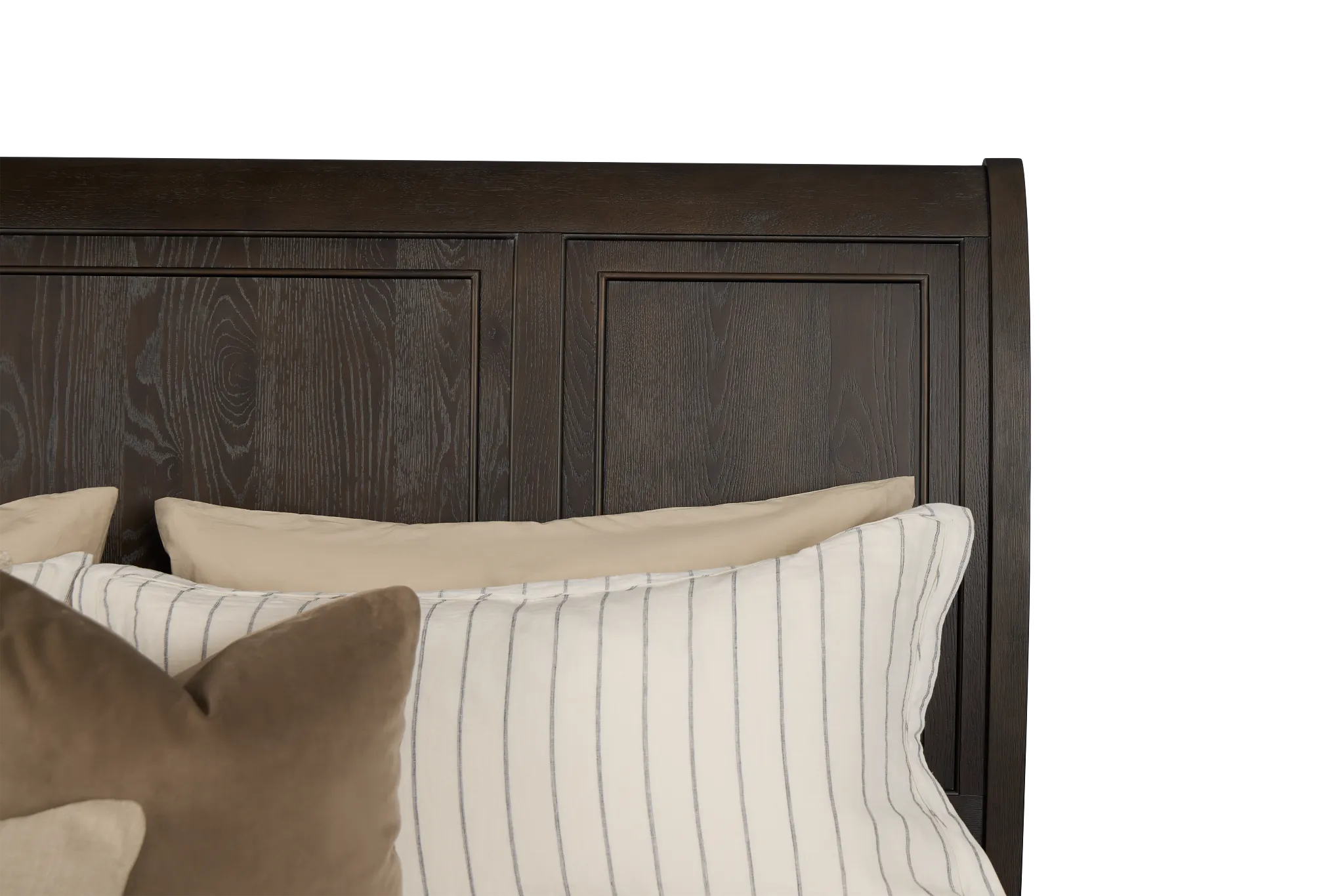 Galveston Dark Tone Sleigh Storage Bed