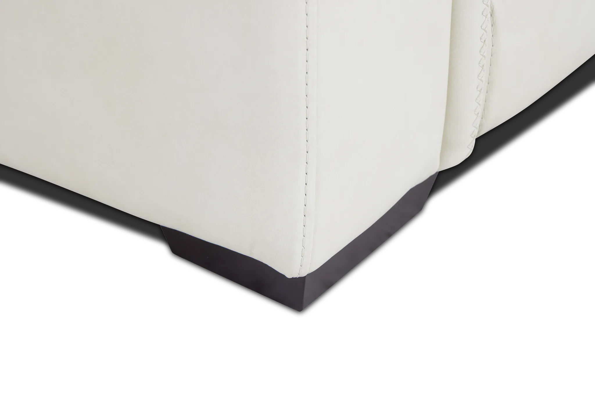 Ainsley White Leather Power Recliner