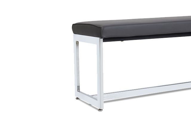 Bronx Gray Upholstered Dining Bench