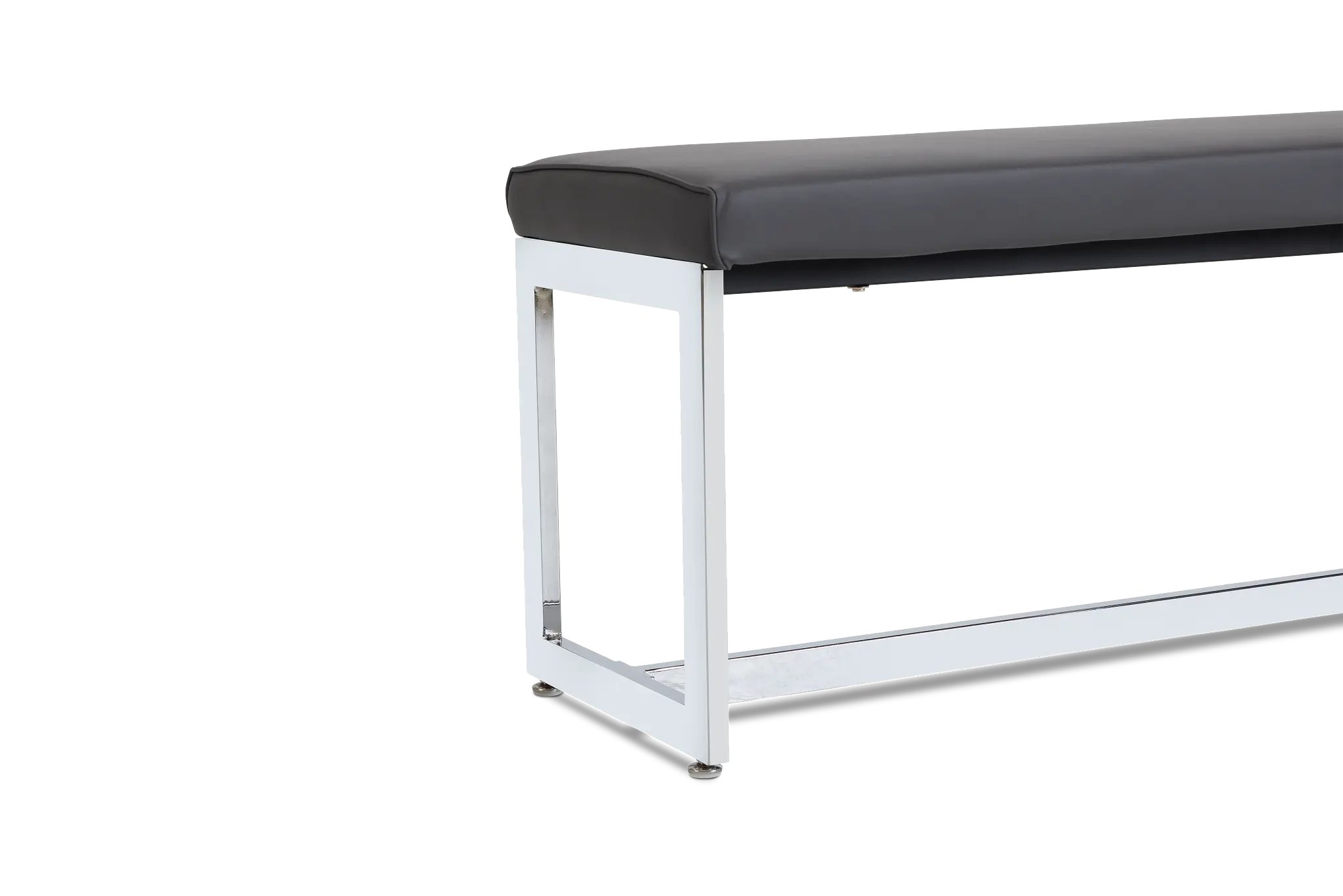 Bronx Gray Upholstered Dining Bench Bronx Gray Upholstered Dining Bench