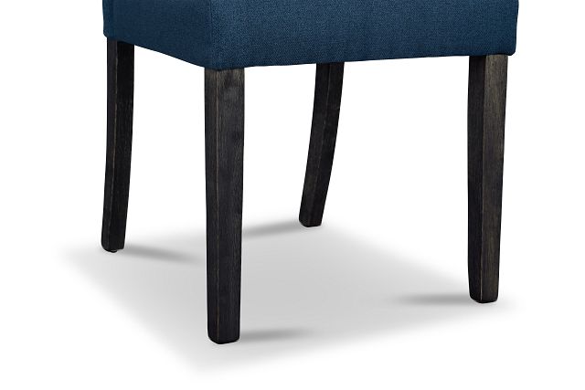 Dublin Navy Dark Tone Upholstered Side Chair