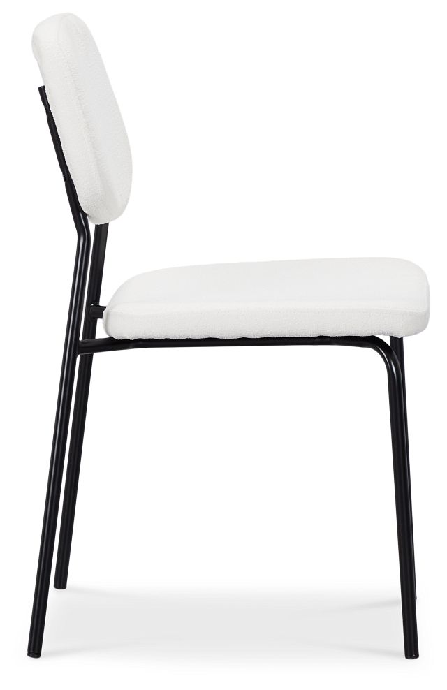 Andover White Upholstered Side Chair