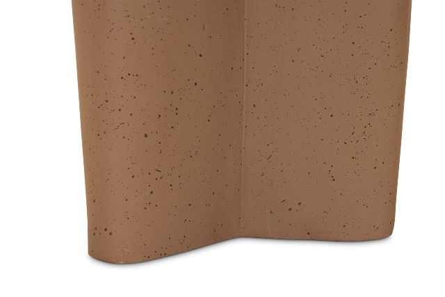 Hali Polyresin Brown Accent Table