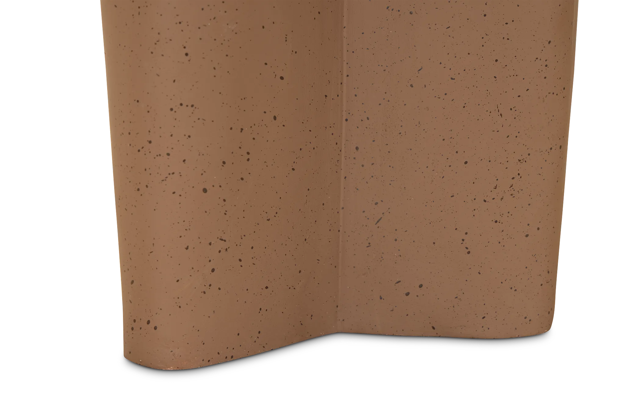 Hali Polyresin Brown Accent Table