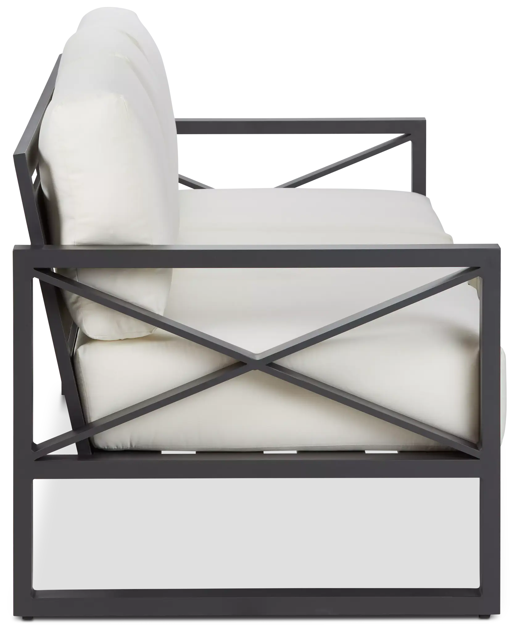 Linear Dark Gray White Aluminum Sofa Linear Dark Gray White Aluminum Sofa