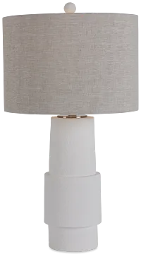 Valda White Table Lamp