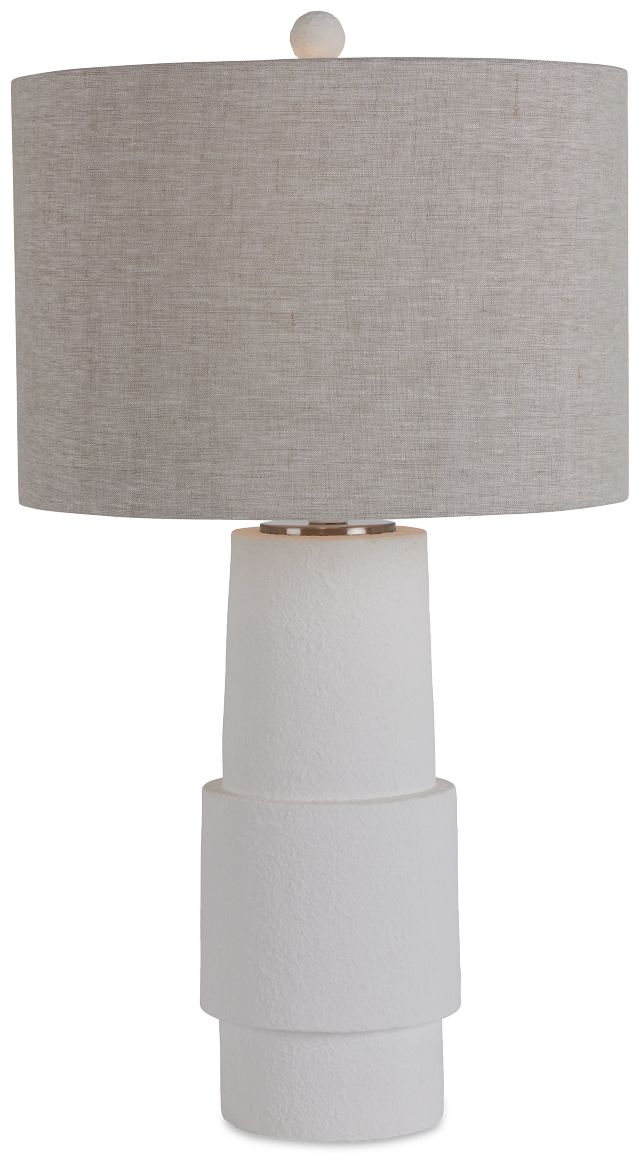 Valda White Table Lamp