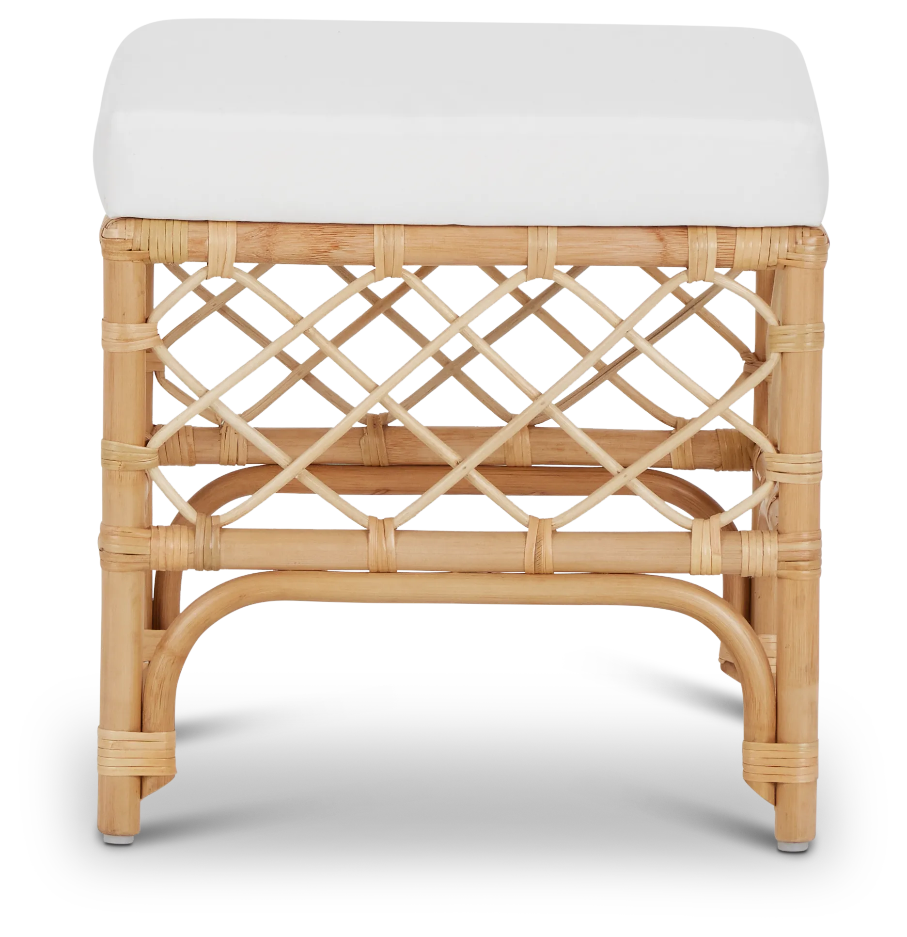 Aloha Light Tone Woven Accent Ottoman