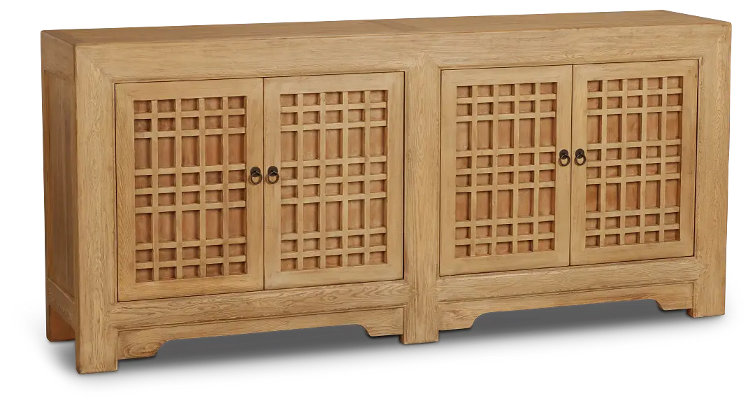 Lorah Light Tone Four-door Cabinet Lorah Light Tone Four-door Cabinet