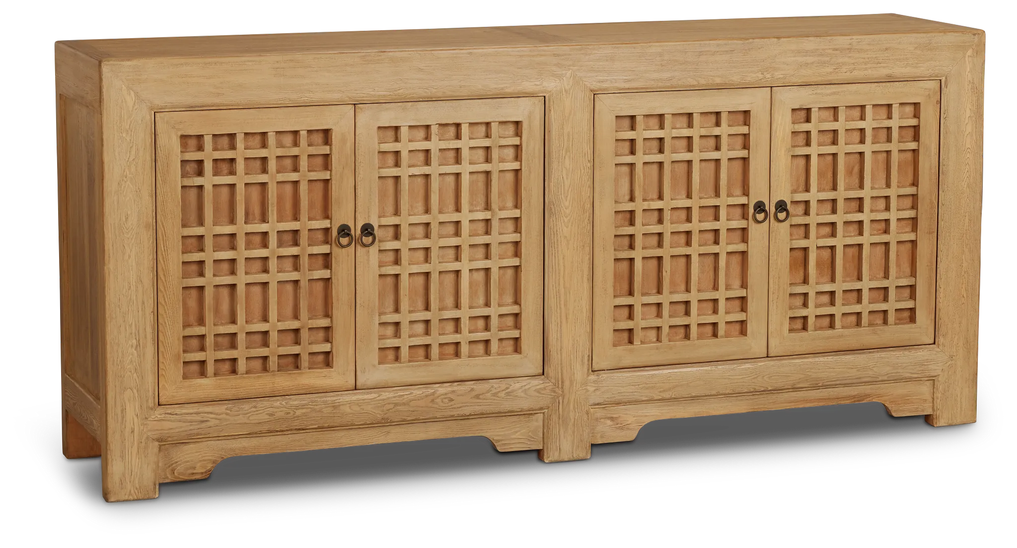 Lorah Light Tone Four-door Cabinet