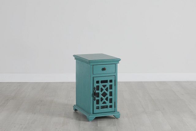 Alexis Teal Small Cabinet